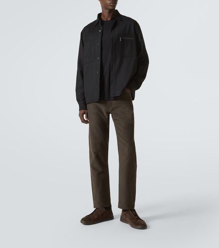 Zegna T-shirt en coton à logo - Zegna - Modalova