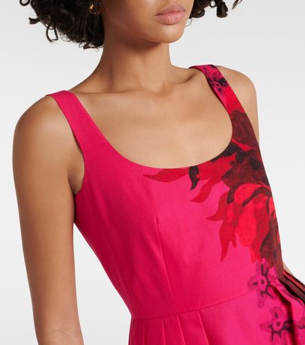 Robe longue en faille de coton à imprimé floral - Erdem - Modalova