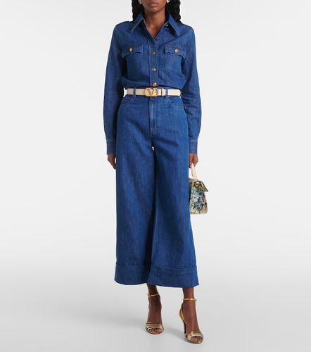 Jean ample à taille haute - Valentino - Modalova