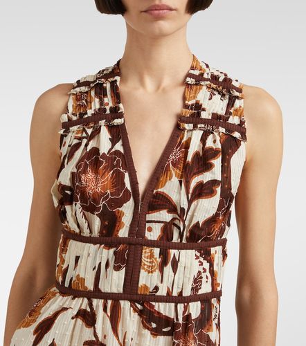 Robe longue Chiara en coton à fleurs - Poupette St Barth - Modalova