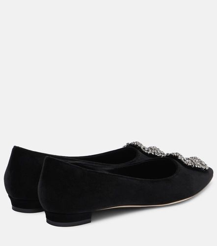 Ballerines Hangisi en velours à ornements - Manolo Blahnik - Modalova