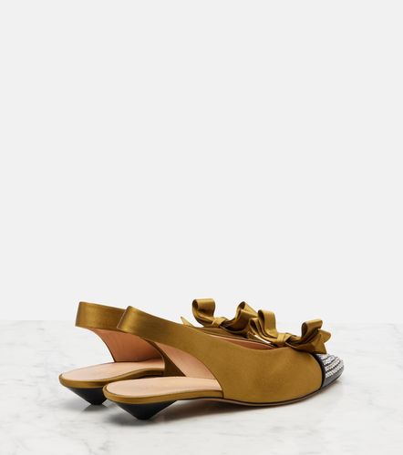 Chloé Escarpins slingback Alba 20 en satin à ornements - Chloe - Modalova