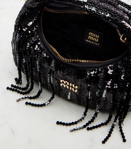 Sac Wander Mini à ornements - Miu Miu - Modalova