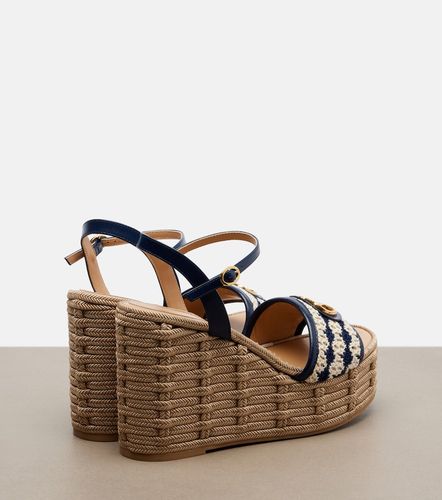 Espadrilles compensées VLogo en cuir - Valentino Garavani - Modalova