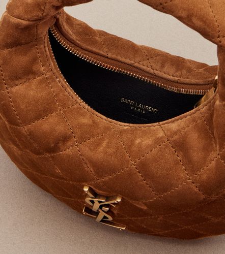Sac Icarino Mini en daim matelassé - Saint Laurent - Modalova