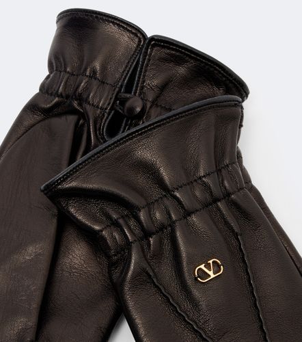 Gants VLogo en cuir - Valentino Garavani - Modalova