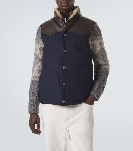 Gilet en laine et shearling - Brunello Cucinelli - Modalova