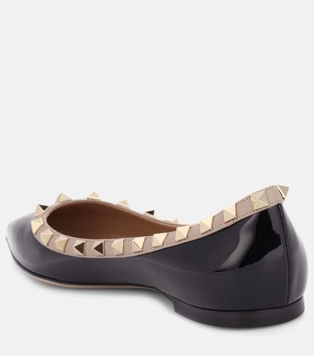 Ballerines Rockstud en cuir verni - Valentino Garavani - Modalova