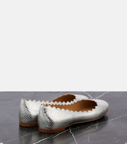 Chloé Ballerines Lauren en cuir façon croco - Chloe - Modalova