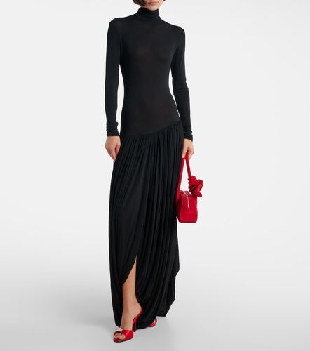 Robe longue à col roulé asymétrique - Magda Butrym - Modalova