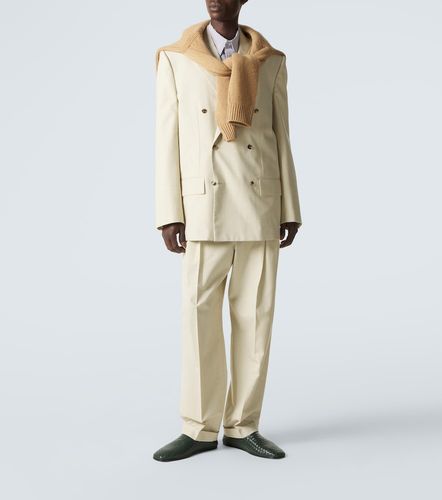 Pantalon de costume en laine et coton - Bottega Veneta - Modalova