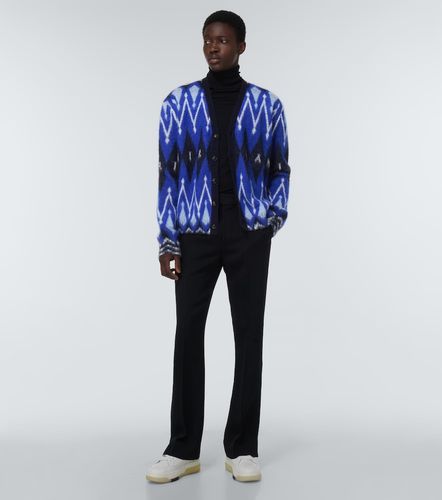 Cardigan Argyle en alpaga et mohair mélangés - Amiri - Modalova