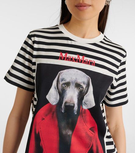 T-shirt Rosso imprimé en coton - Max Mara - Modalova