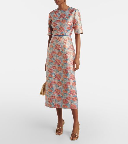 Robe de cocktail en brocart métallisé - Markarian - Modalova