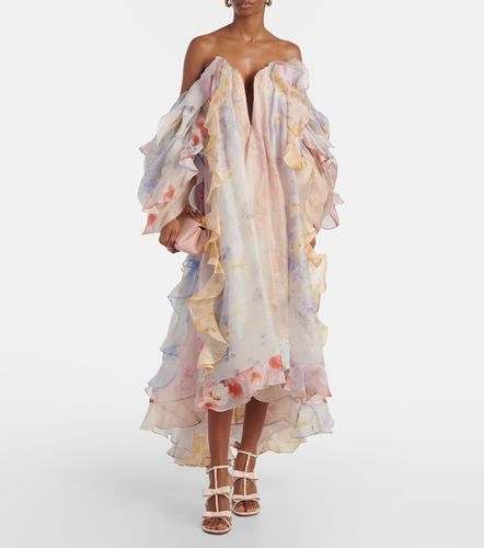 Robe longue Crush en lin et soie - Zimmermann - Modalova