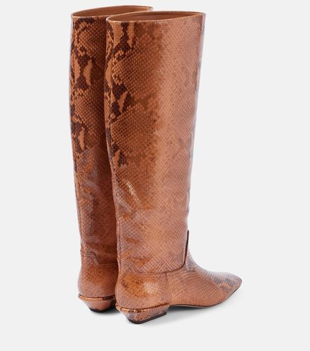 Bottes Bettina en cuir effet serpent - Paris Texas - Modalova