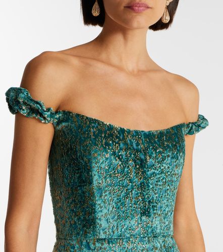 Robe longue Yolanda à encolure bardot - Markarian - Modalova