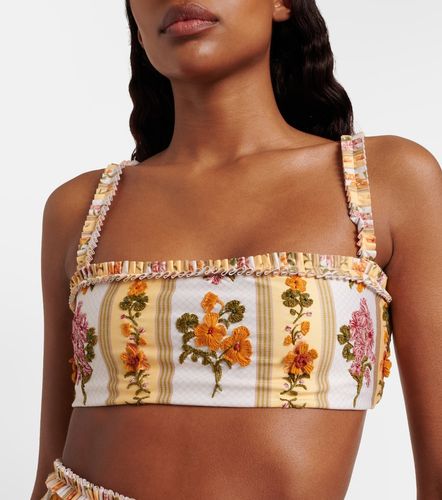 Haut de bikini brodé à fleurs - Agua by Agua Bendita - Modalova
