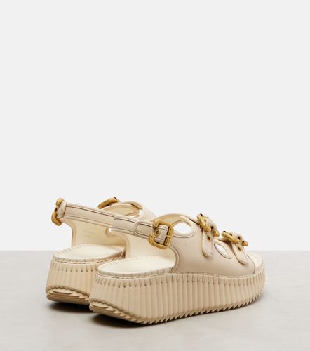 Chloé Sandales compensées Nama en cuir - Chloe - Modalova