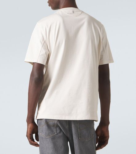 T-shirt en coton à imprimé - Brunello Cucinelli - Modalova