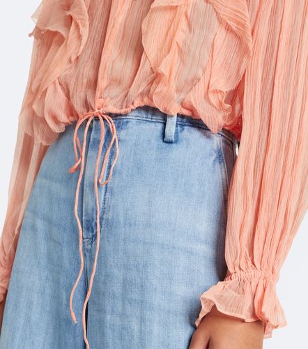 Blouse Delfina en soie à volants - Ulla Johnson - Modalova
