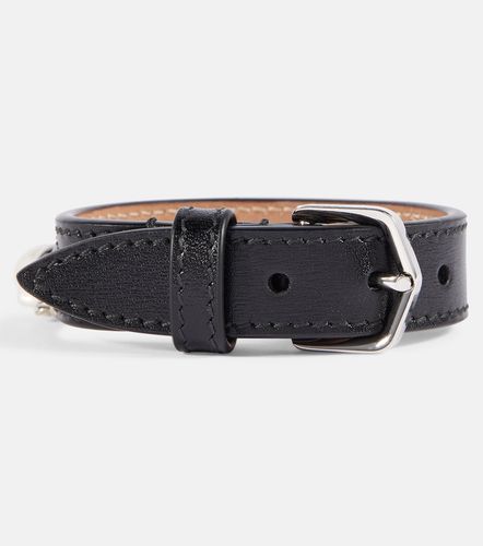 Alaïa Bracelet en cuir et nacre - Alaia - Modalova