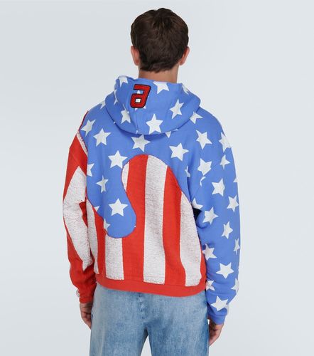 Sweat-shirt à capuche Stars and Stripes en coton - ERL - Modalova
