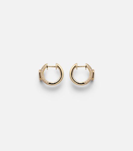 Boucles d'oreilles Floating Bezel en or 18 ct et diamants - Shay Jewelry - Modalova