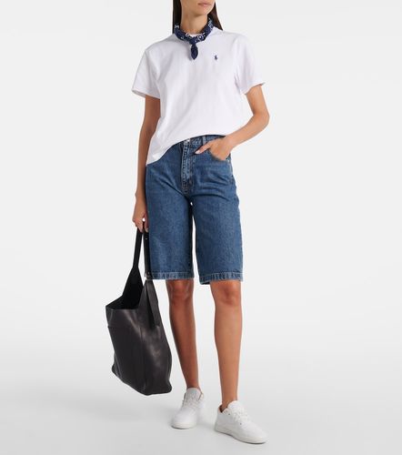 T-shirt rayé en coton à logo - Polo Ralph Lauren - Modalova