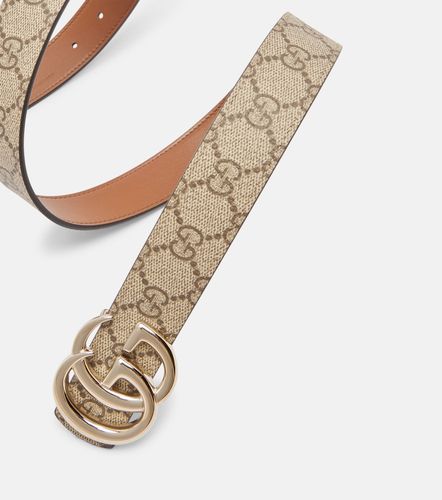 Ceinture réversible GG Marmont en toile - Gucci - Modalova