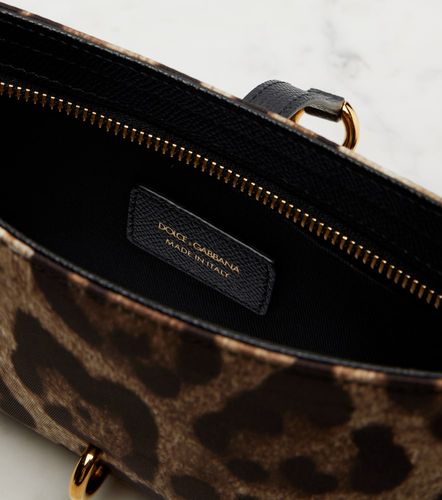 Sac Lock en toile à motif léopard - Dolce&Gabbana - Modalova