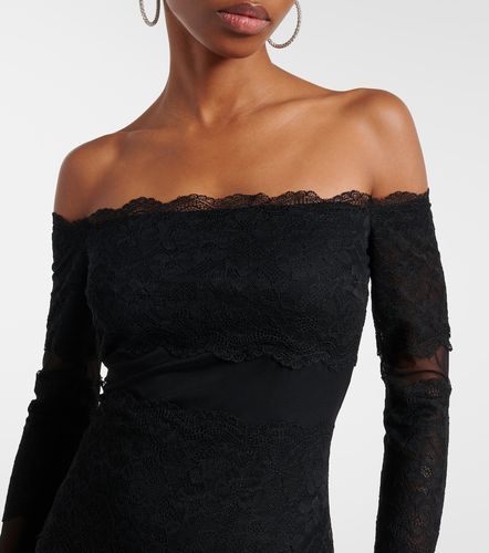 Robe longue en tulle de dentelle - Blumarine - Modalova