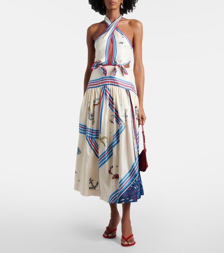 Alémais Robe midi Apollo imprimée en soie - Alemais - Modalova