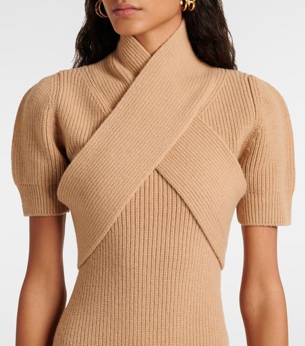 Robe en laine et cachemire à détail foulard - Patou - Modalova