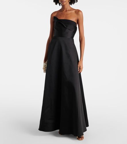 Robe longue bustier en taffetas - Roland Mouret - Modalova