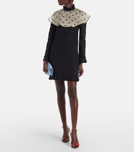 Robe en Crepe Couture à pois - Valentino - Modalova