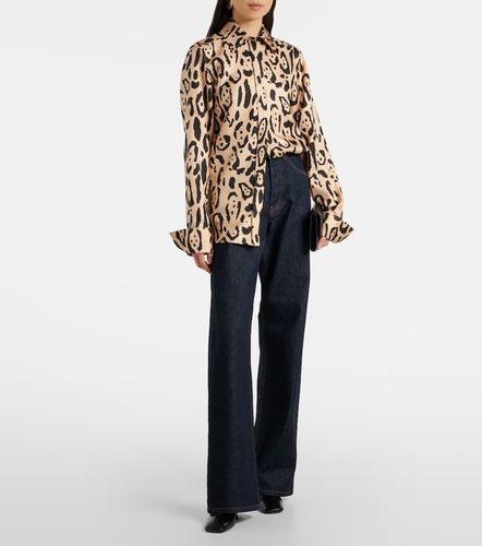 Top Armony en soie à motif léopard - Sportmax - Modalova