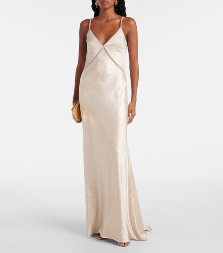 Robe longue en satin à ornements - Roland Mouret - Modalova