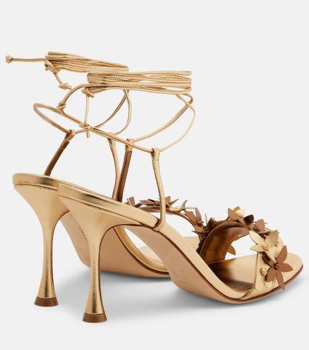 Sandales Anista en cuir à fleurs - Manolo Blahnik - Modalova