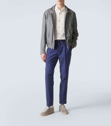 Pantalon fuselé en lin, laine et soie - Slowear - Modalova