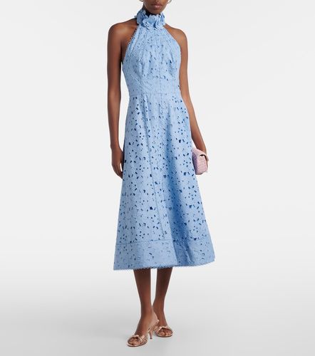 Robe midi Nuvola en coton à broderies anglaises - Rebecca Vallance - Modalova