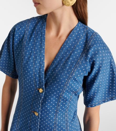 Ganni Robe en denim à pois - Ganni - Modalova