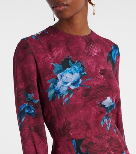 Erdem Robe midi en crêpe à fleurs - Erdem - Modalova