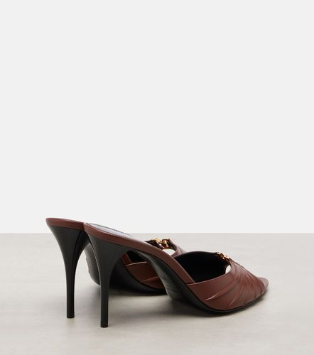 Mules Babylone Cassandre 90 en cuir - Saint Laurent - Modalova