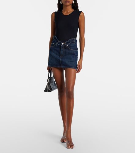Mini-jupe incurvée en denim - Jean Paul Gaultier - Modalova