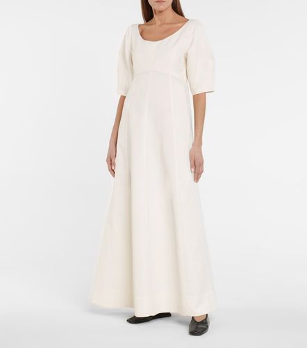 Robe midi en lin et coton mélangés - Toteme - Modalova