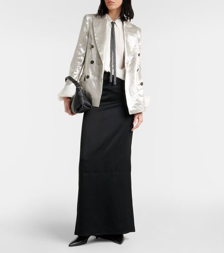 Jupe longue en satin - Brunello Cucinelli - Modalova
