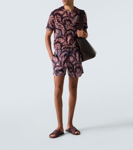 T-shirt en coton à motif cachemire - Etro - Modalova