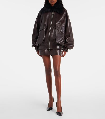 Veste bomber Daemon oversize en cuir - Khaite - Modalova