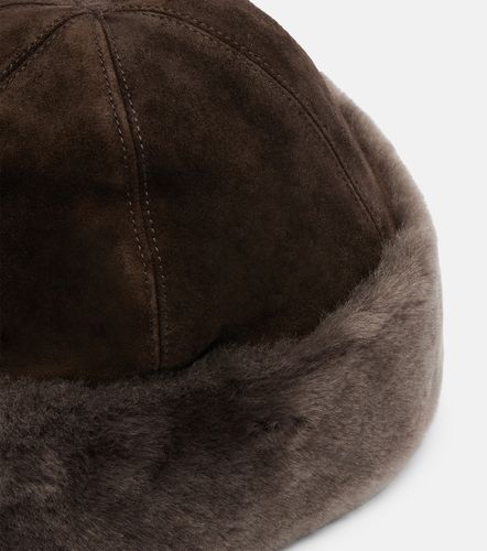 Chapeau Toki en daim et shearling - Nour Hammour - Modalova